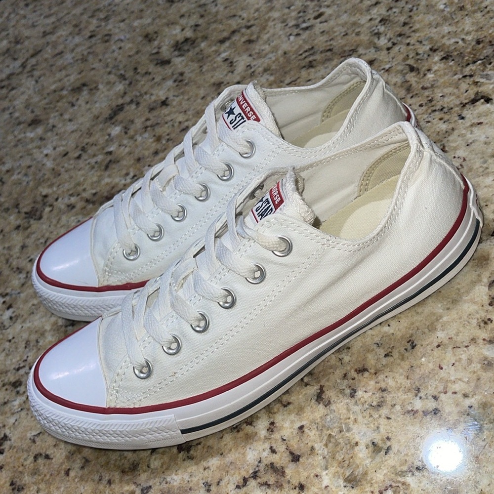 Converse All Star White Low-Tops - Picture 8 of 10